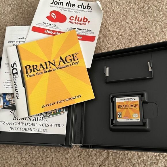 Nintendo DS Brain Age Train Your Brain in Minutes a Day! Game for Kids or Adults - Picture 2 of 5